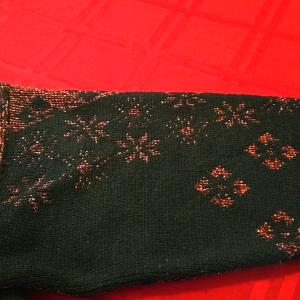 Vintage Trimmings Plus Brand Copper & Black Sparkling Sweater Size 20W - Picture 7 of 12